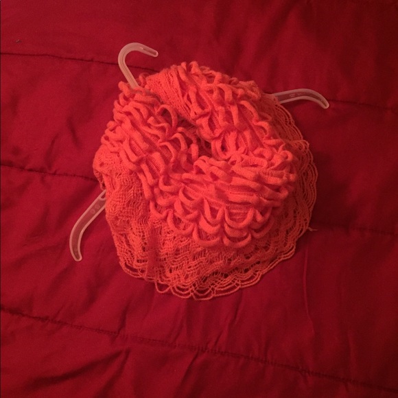 Orange fluffy infinity scarf🧣 - Picture 3 of 4